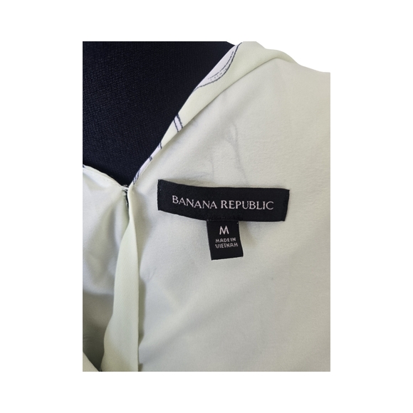 Banana Republic Light Yellow Floral Sleeveless Peplum Blouse Size M Feminine - Picture 6 of 6